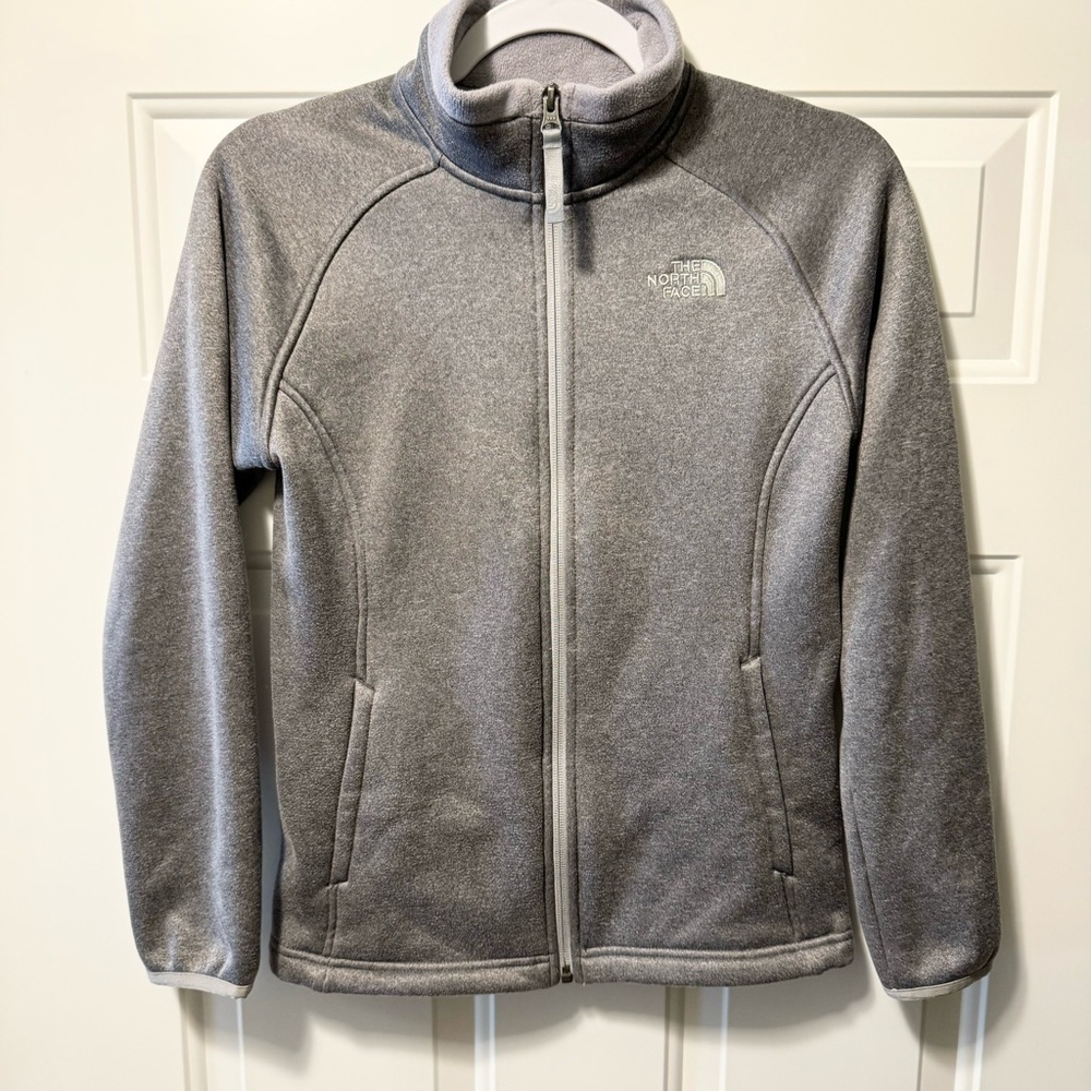 THE NORTH FACE Youth Girls sz L Gray Fleece Zip Jacket